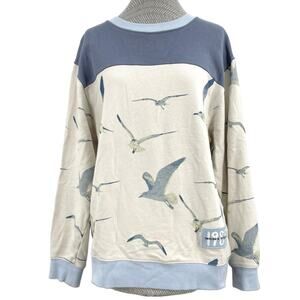 Taylor Swift 1989 Seagulls Crewneck Pullover Sweatshirt All Over Print Size M